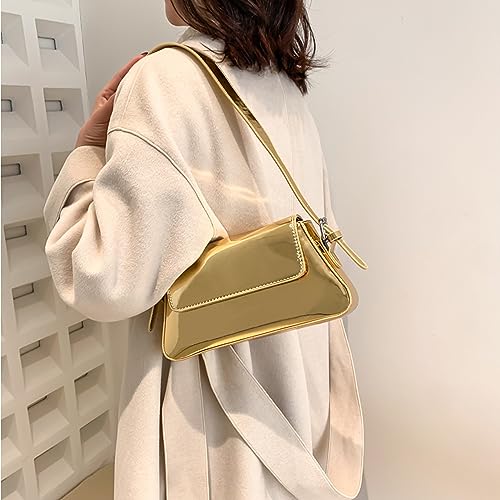 Bolso pequeño de hombro para mujer, elegante y brillante miniatura 2