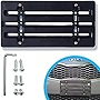 Front Bumper License Plate Bracket for Hyundai and Kia 2000-2022, Plate Holder Set w 6 Unique Screw Bolts & Wrench Kit, License Tag Mounting Kit, Quality Plate Holders, Car Accessories