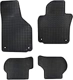 Zusätzliche Sicherheit durch rutschfeste Noppen auf der Rückseite, längere Haltbarkeit durch Verstärkung im Pedalbereich der Fahrermatte