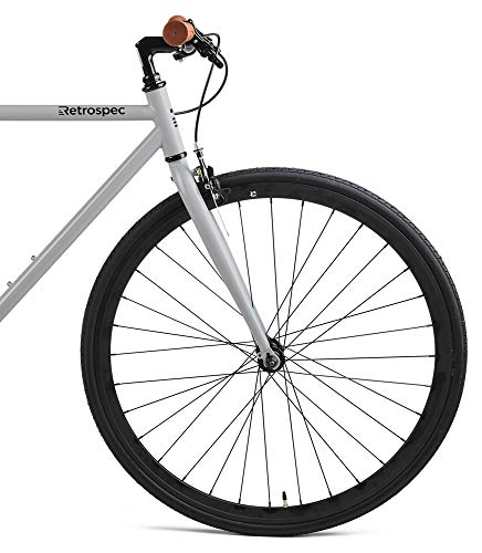 Retrospec Harper Single-Speed Fixed Gear Urban Commuter Bike, 57cm, l, Slate - Thumbnail 4
