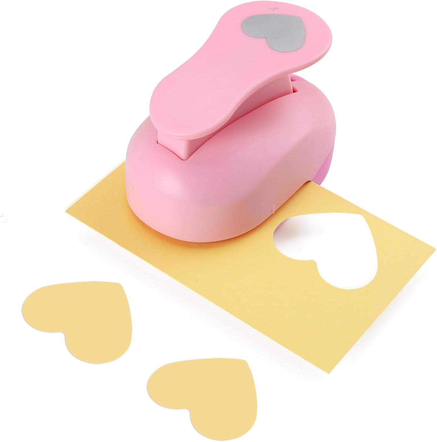 2 Inch Heart Punch, Heart Shaped Hole Punch for Weddings, Scrapbooking, Card Making, Junk Journaling and Homemade Confetti