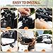 yucenbra 2PCS Towing Mirrors Extenders–Universal Clip-On Tow Mirrors Extensions with Rainproof 360°Adjustable Convex Design, Fit for Car, Truck, SUV, RV, & Trailers