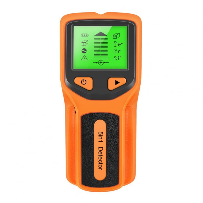 Stud Finder Wall Scanner Sensor,5 in 1 Electronic Stud Detector Wall Scanner with LCD Display & Audio Alarm for Wood Wire Metal Stud Cable Joist Detection