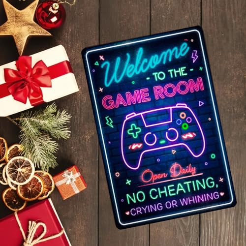 Duiseno BB0011 Funny Rinted Neon Gaming Metal Poster thumb #6
