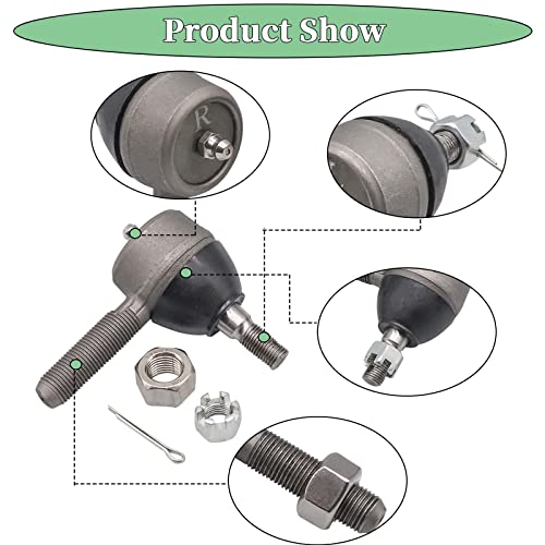 Panglong Ball Joint Kit, Club Car Ds Tie Rod End With Grease Fitting Fits 1976-2008 Golf Carts Set Of 3 #TOP1