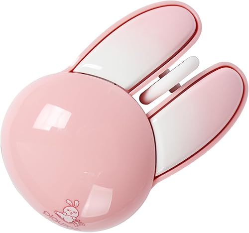 Ratón inalámbrico lindo ratón rosa Kawaii forma conejo diseño portátil silencioso ligero silencioso inalámbrico USB óptico inalámbrico Ratones