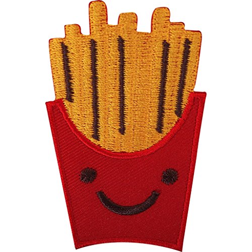Toppa Ricamata Fries Before Guys – 10x8 Cm Con Adesivo Termico, Da Stirare O Cucire Su Giubbotti, Borse E Cappelli