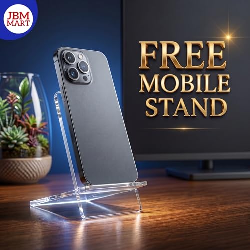 Image of JBM MART 49 Inch TV Screen Protector - Tempered Glass Guard, 9H Hardness, Scratch resistance, Crystal Clear | 3 mm Thickness