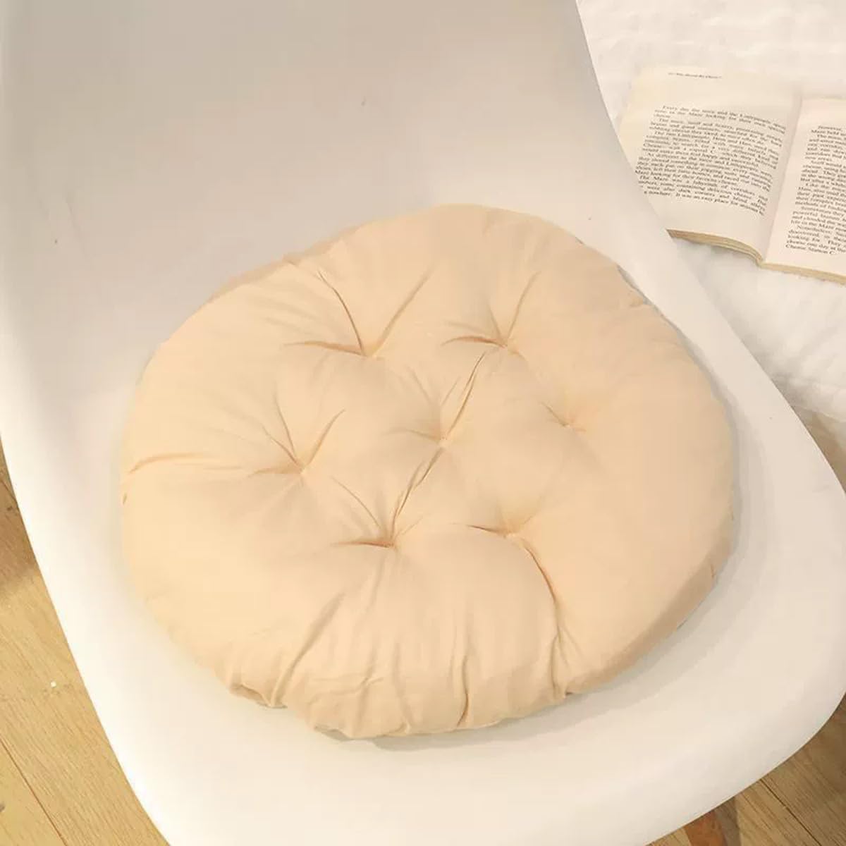 Coussin de chaise rond, coussin de siège doux pour l'intérieur et l'extérieur pour chaises de salle à manger 40x40cm, tapis de chaise en rotin pour fauteuils de jardin, canapé pour la
