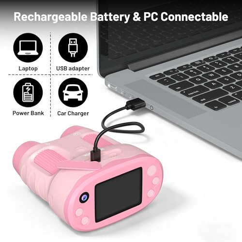 Mefhinrix 1000X Handheld Microscope for Kids 2.0" Screen, Rechargeable 3 in 1 Pocket Digital Kids Microscopes with Camera & Selfie Lens, Edu Science Kits for Kids 4-6 8-12 Pink, 32GB TF Card Included by Mefhinrix - Image 7