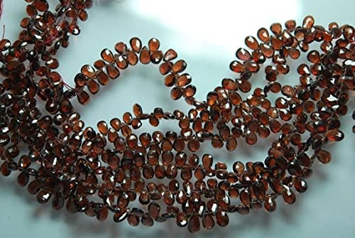 Grenat du Mozambique briolettes poire 8-9mm véritables pour éliminer les pierres ternes