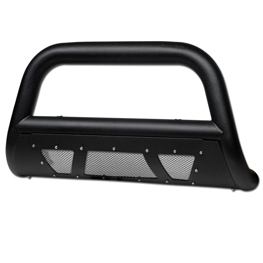 Buy Textured Black Studded Mesh Bull Bar Brush Push Front Bumper Grill