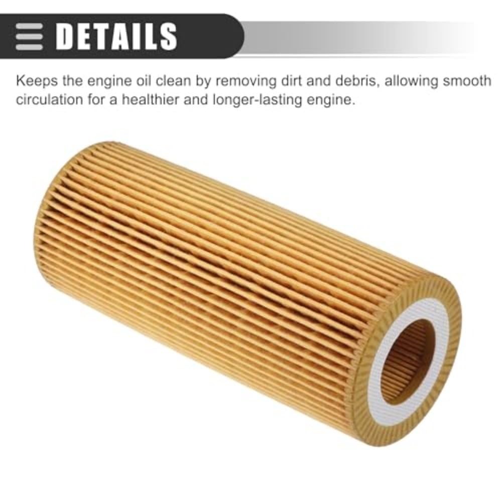 Juego De 3 Filtros Aceite Para Motor Coche Compatibles Con BMW E46, E90, E93, E92, E91, E60, E61, E65, E66, E67, Series, 5, 6 Y 7 (330d, 325d Canister