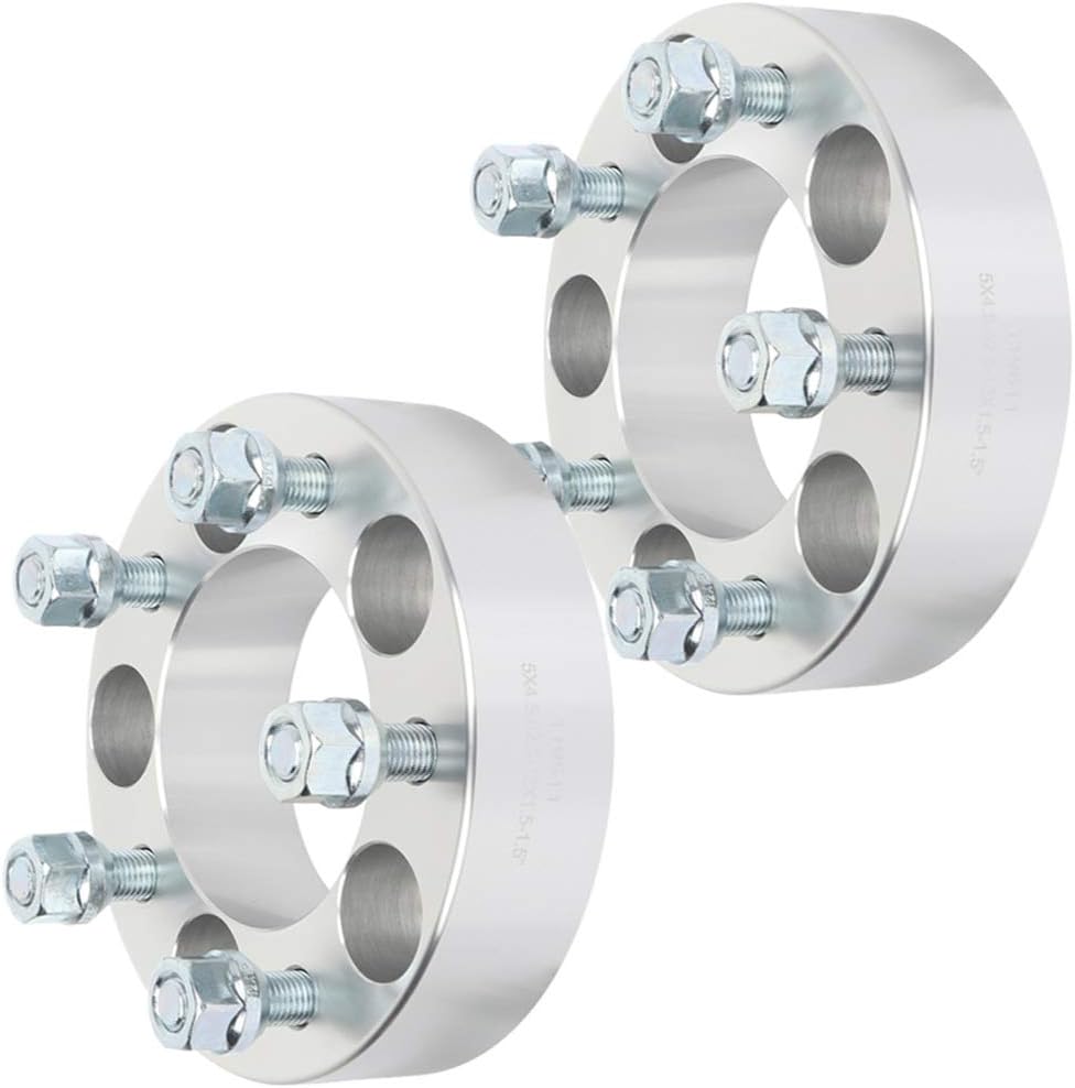 cciyu 1.5 inch Wheel Spacers 5x4.5 82.5mm Bore with 12x1.5 Lug Nuts Adapters for Sorento for Genesis for MX-6-2PCS