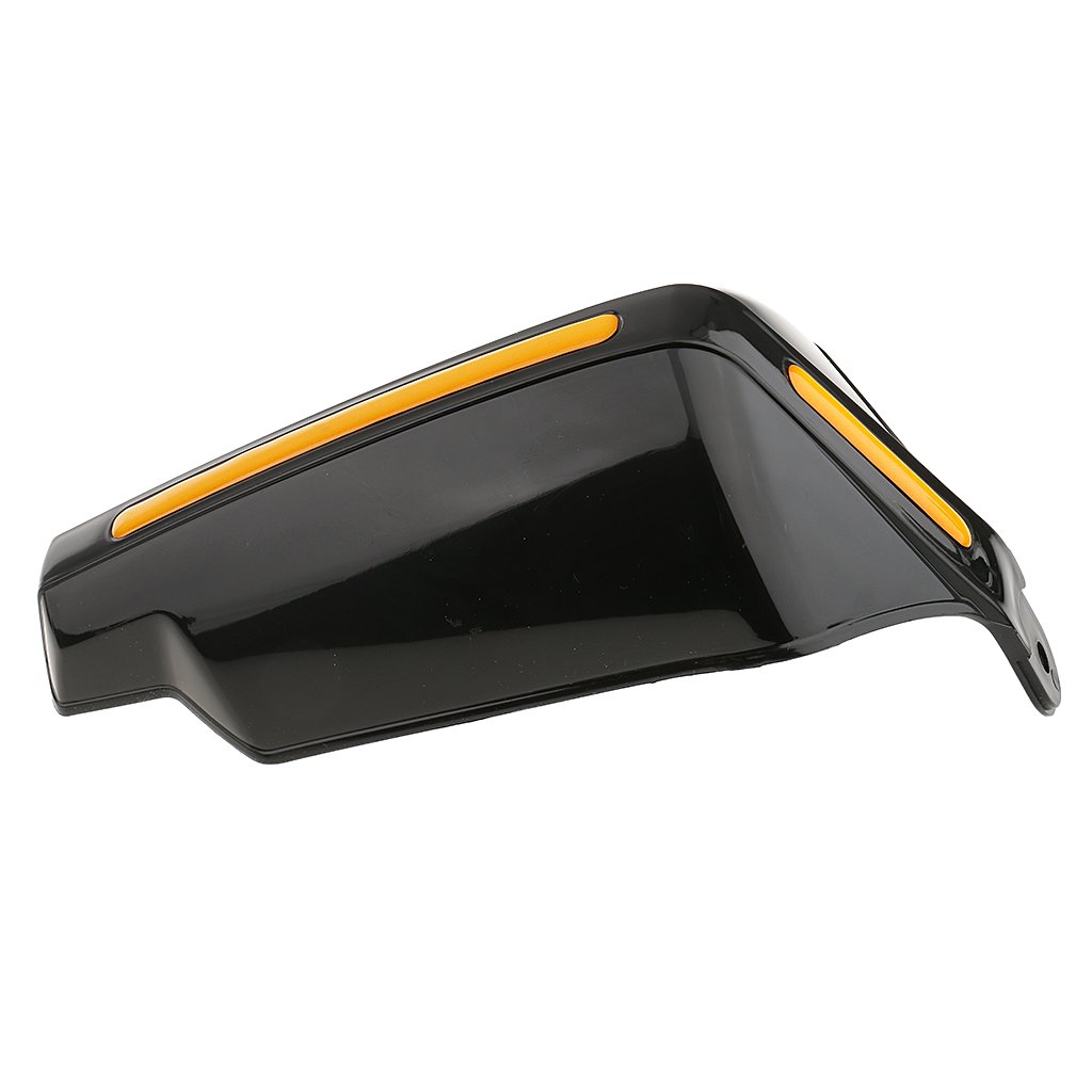 MagiDeal Garde-Mains Protège-Mains Transparent Pour Guidon 7/8" Moto - Noir