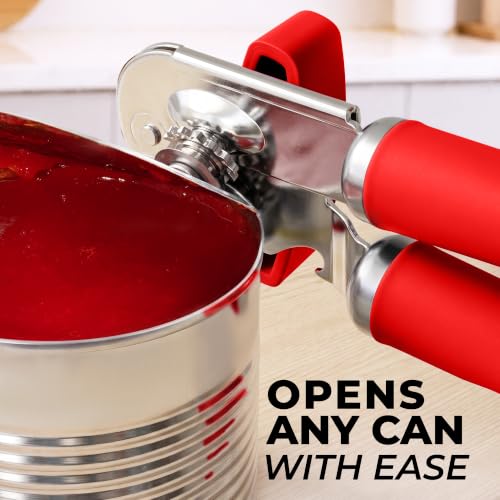 Image of Zulay Kitchen Stainless Steel Swing Open Manual Can Opener Comfortable Grip