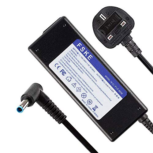 FSKE 90W 19.5V 4.62A Laptop Charger for HP 741727-001 PPP012D-S PPP009C Spectre x360,elitebook 840 g3 AC Adapter,Notebook UK power supply,4.5 * 3.0mm