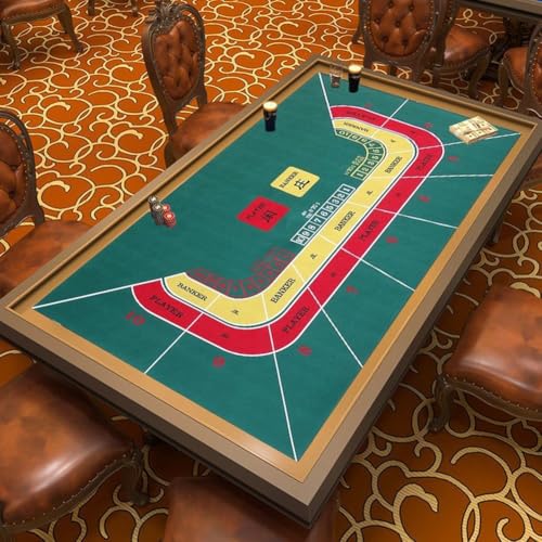 Nappe de jeu de casino rectaplaque de table pour soirée thématique