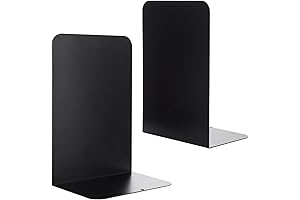 2pcs Metal Book Ends Book Ends Decorative Bookends Book Holder for Shelves