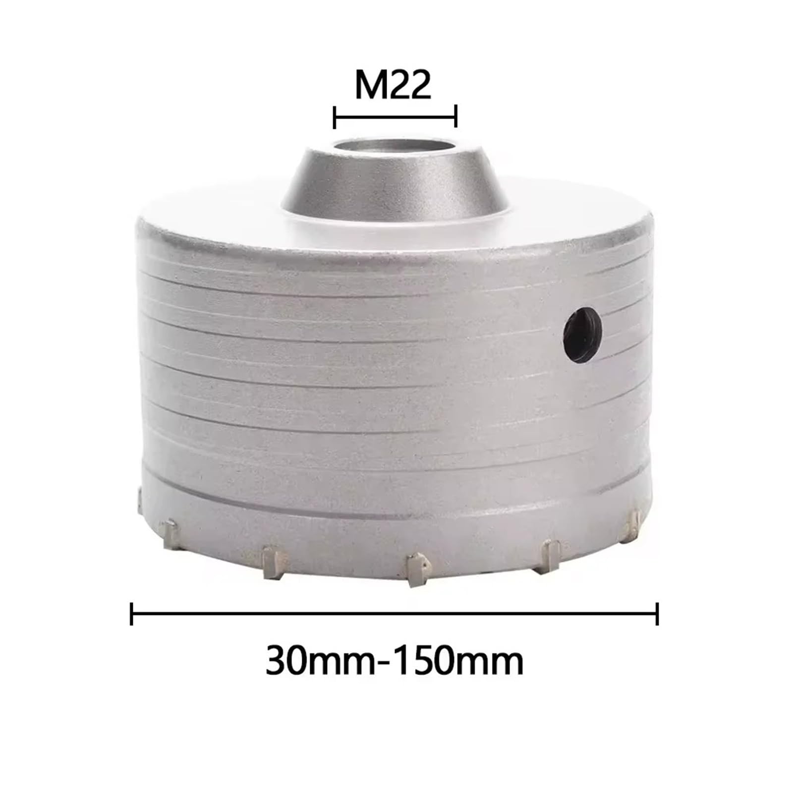 1Pc 30-150mm Drilling Crown For Concrete Wall Hole Saw SDS PLUS Hammer Drill Bit Set With Round Shaft Cement Stone Cutter Tool(105mm)