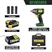 Llave de Impacto Brushless, POPOMAN 4.0Ah Batería Pistola de Impacto 350NM, 3...