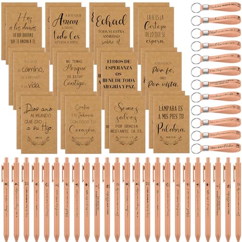 Verset de la Bible espagnol sur ce lot de 72 carnets Epakh pour le dimanche