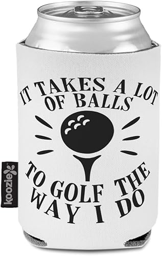 Miniatura 8 de Fundas para latas Enfriador de bebidas It-Takes-A-Lot-Of-Balls-To Golf The-Way-I-Do Golf Buceo Espuma Party Beer Cover Orange Design Only