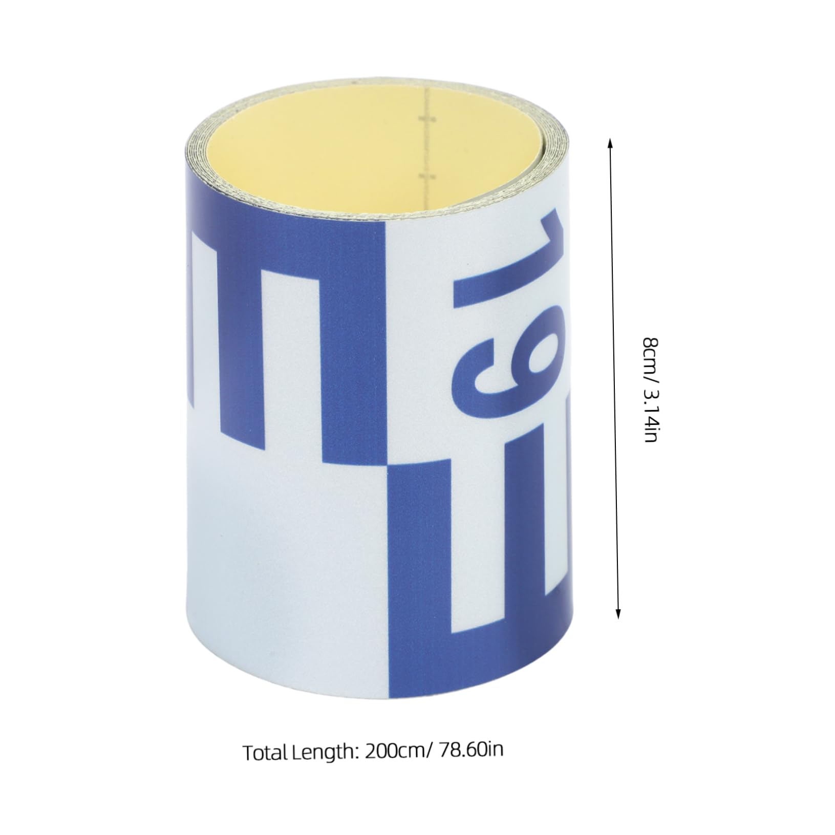 Alipis Water Indicator Ruler Precision Gauge Self-Adhesive Reflective Decals Easy to Use Tool for Outdoor and Indoor Measurement