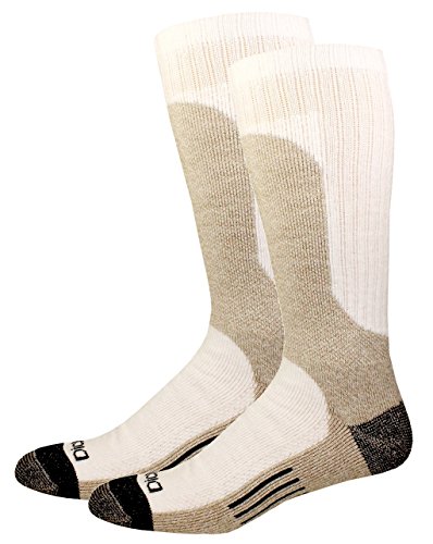 Dickies Steel Toe Shin Protector Boot Length Crew, White, 4 Pair