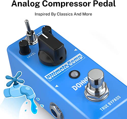 Image of Donner Compressor Pedal, Ultimate Comp 2 Modes Compression Effect Pedal Pure Analog for Electric Guitar and Bass True Bypass