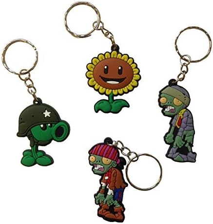 Plants Vs. Zombies Keychains 4 Pcs Set #1