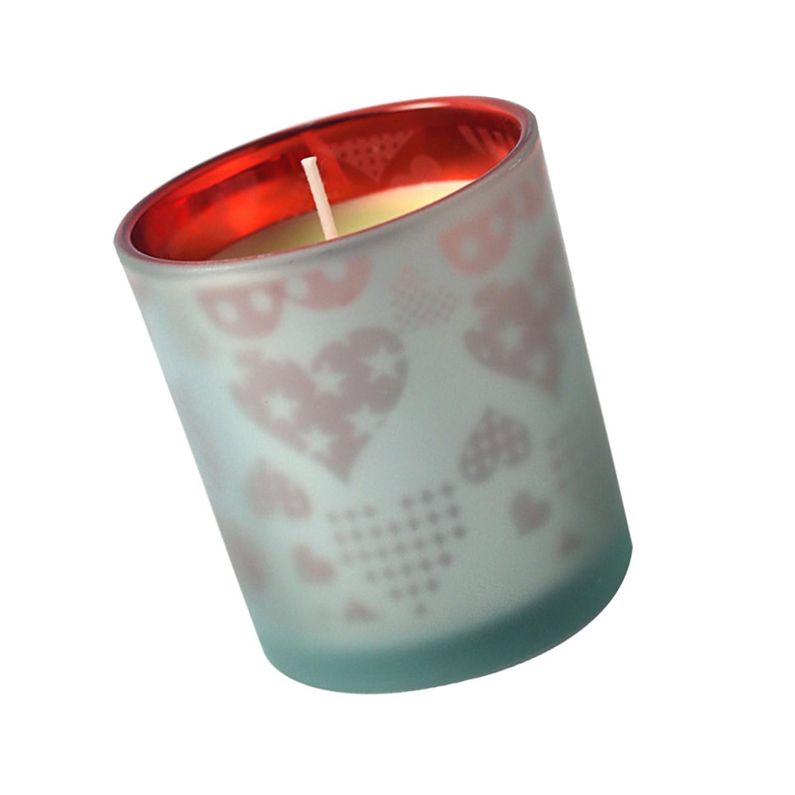 Buxuaaaa Love Burning Aromatherapies In Heart Red Glass Container For Modern Homes Fragrances Decors Valentines Gift Heart Red Glass Jar Scented