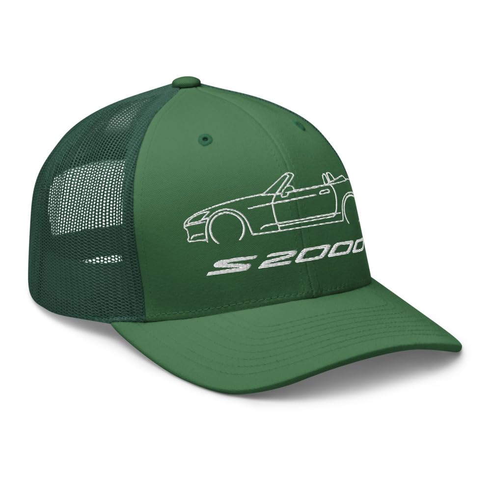 Kabriolet S2000 czapka dla fanów samochodów JDM Minimailst Outline Logo Trucker Cap