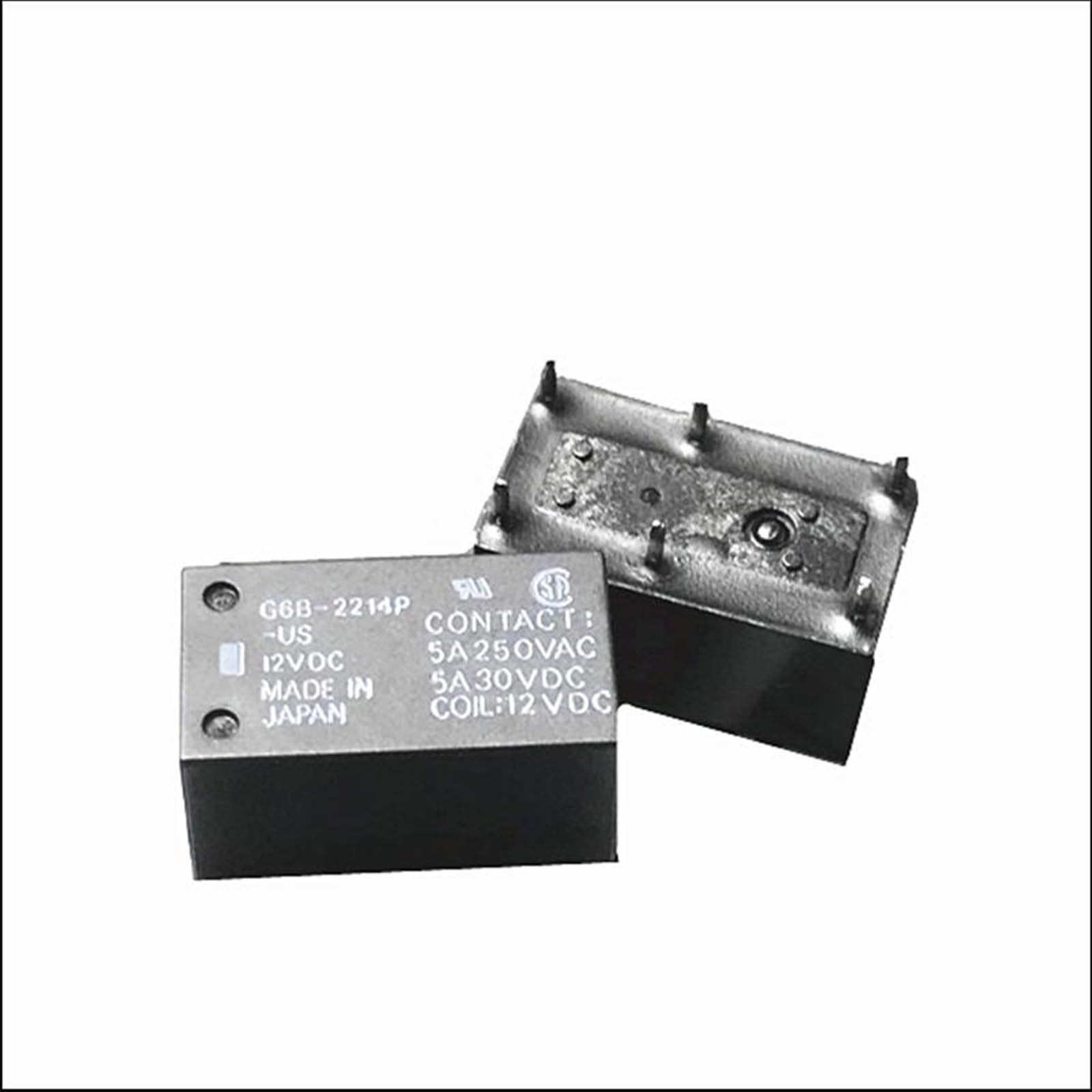 WEUSANXPL 12V Relay G6B-2214P-US G6B 2214P US G6B2214PUS 12VDC DC12V 12V 6PIN 5A