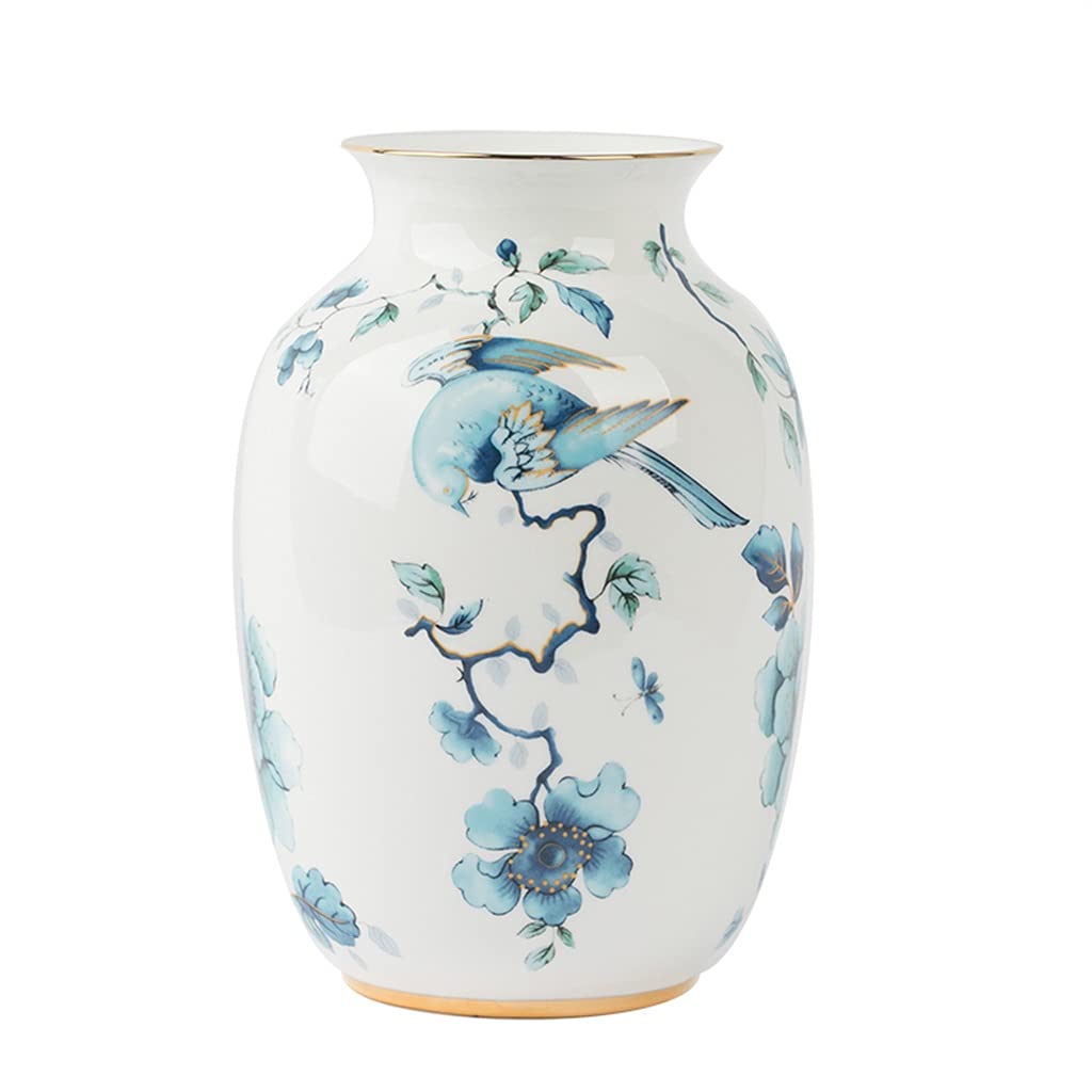 asdchZen Retro Ceramic Vase Nordic Living Room Home Decorations Modern Ornaments Flowerpot