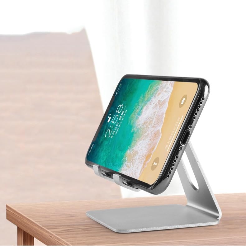 Support téléphone portable refroidissement alu contre surchauffe bureau