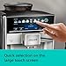 SIEMENS EQ6 plus S300, Fully Automatic Bean to Cup Espresso Coffee Machine with Cappuccinatore milk system, 11 beverages, Ceramic Grinder, Large Touchscreen Display, TE653M11GB, Titanium