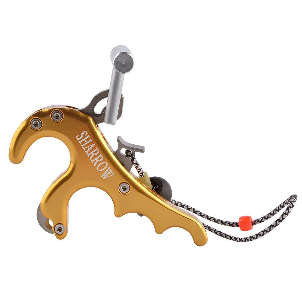 Arc Compound Release Aid 4 Finger Aide à la Libération Déclencheur Tir à l'arc Libération des Doigts Étrier de poignée Accessoires pour De Plein air Chasse