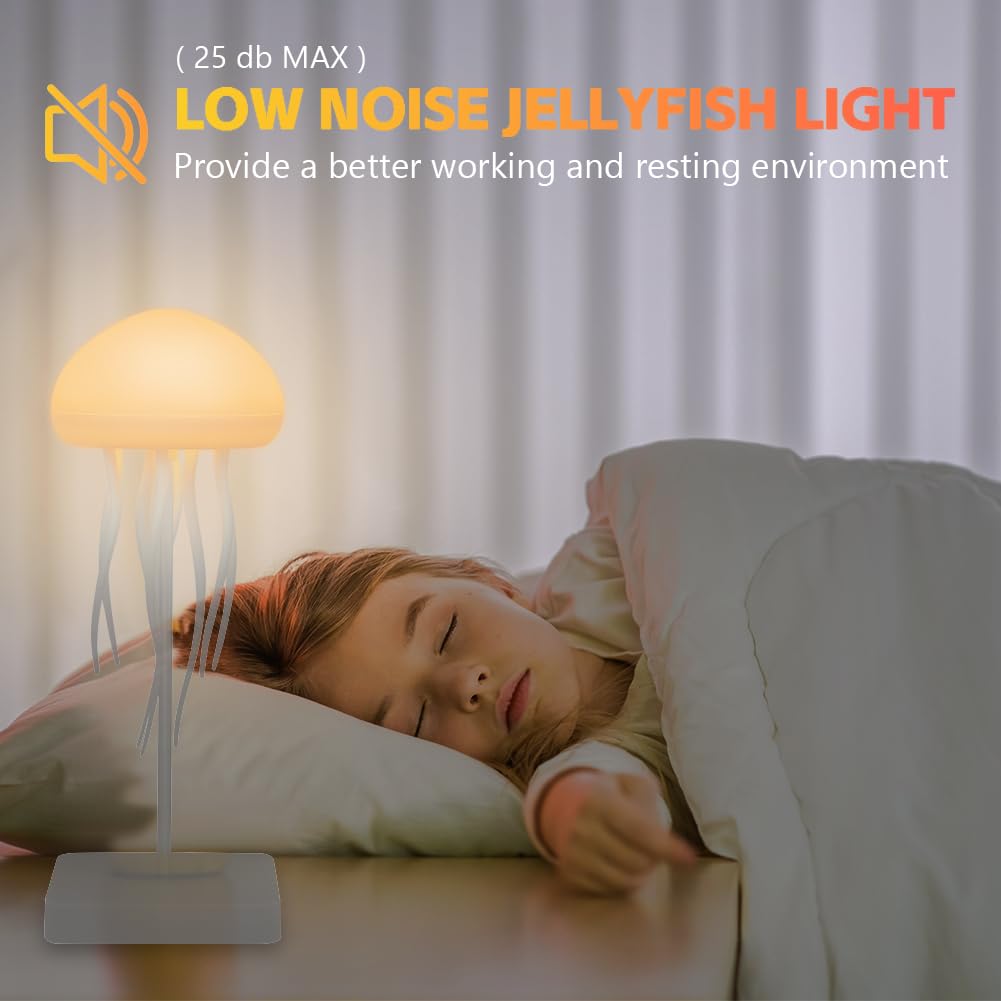 Lampada Medusa LED Ricaricabile - Controlo Vocale, 72 Colori A Sfumatura, Con Tentacoli Mobili, Per Camera E Soggiorno - Foto 11