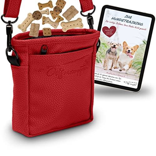 Hundeleckerlibeutel Mit Automatik-Verschluss - Freihändige Snacktasche Mit Karabiner