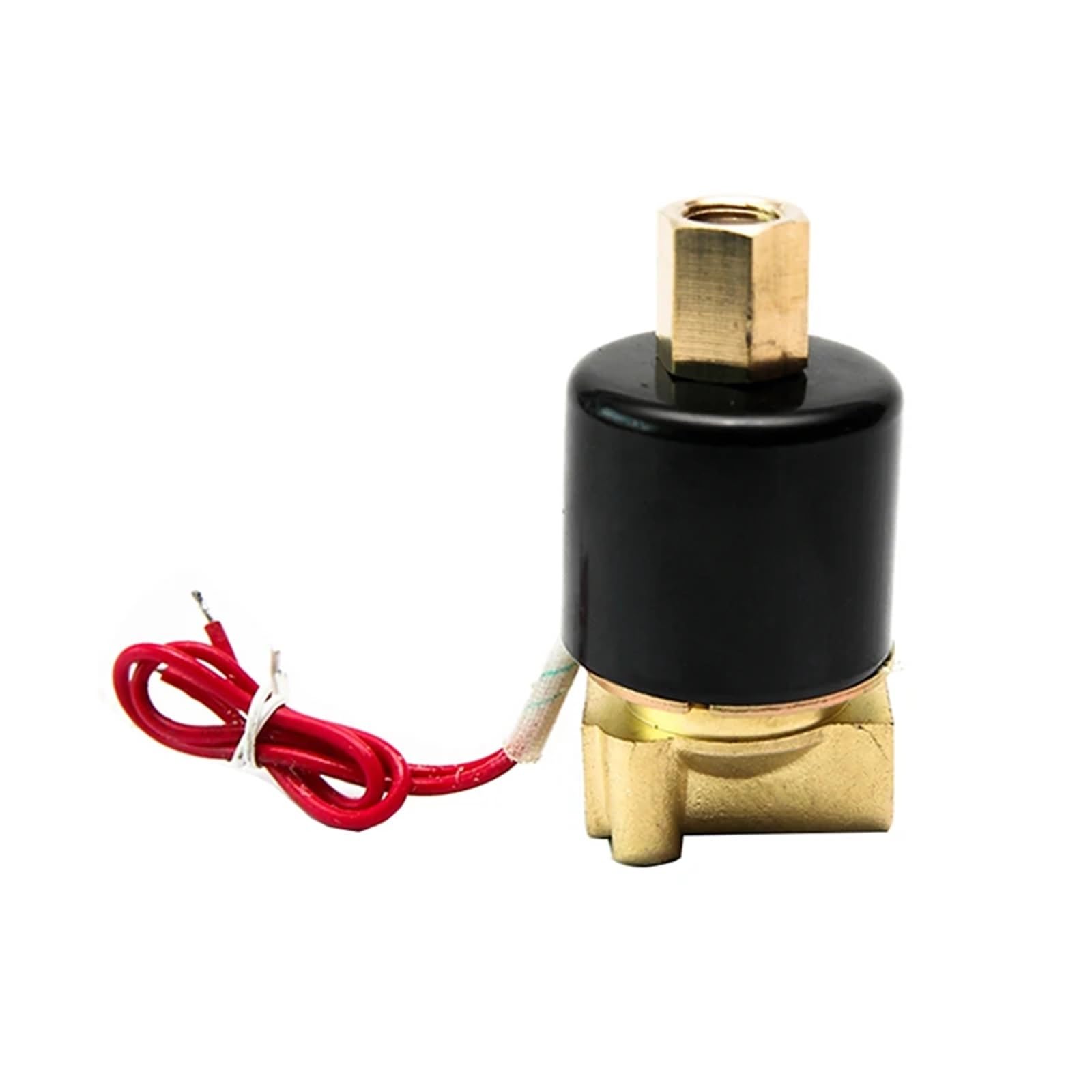 1/4" Brass Solenoid Valve Normally Open Solenoid Valve(NPT_120VAC_NBR-Seal)