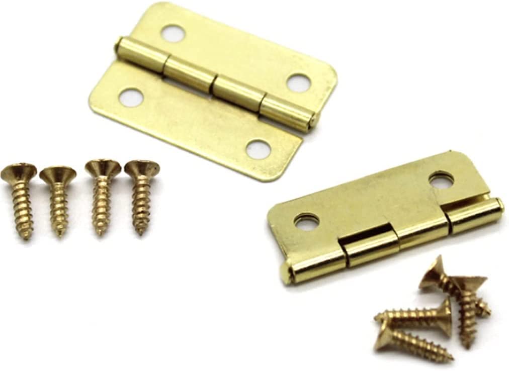 Mini Golden Hinges Small Hinge Vintage Hinge Door Hinge Folding Butt Hinges with Screw (19x16mm H/W) Pack of - (20) (B0BKTSZ1ZH) Amazon Price History, Amazon Price Tracker