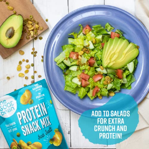 The Good Bean Protein Snack Mix - Sea Salt - (6 Pack) 6 Oz Resealable Bag - Fava Beans And Split Peas - Vegan Snack With Good Source Of Plant Protein And Fiber #TOP2