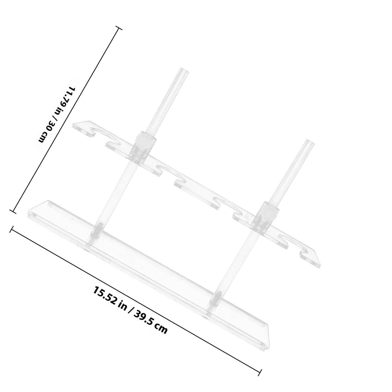 KOMBIUDA Acryl Trichterständer Labor 4 Fach Halter für Scheiteltrichter 250 ml Chemie Zubehör für Schullabor