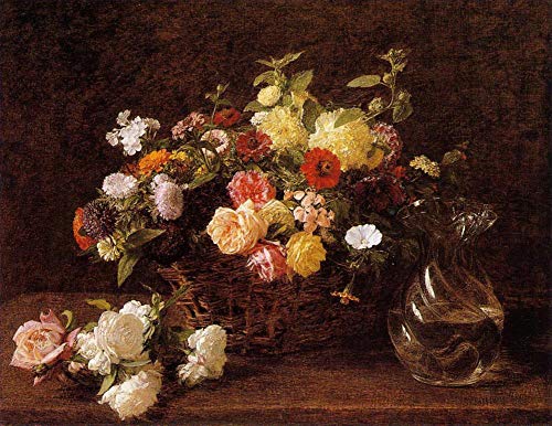 Tableaux Panier de fleurs Henri Fantin Latour pour raviver vos murs blancs
