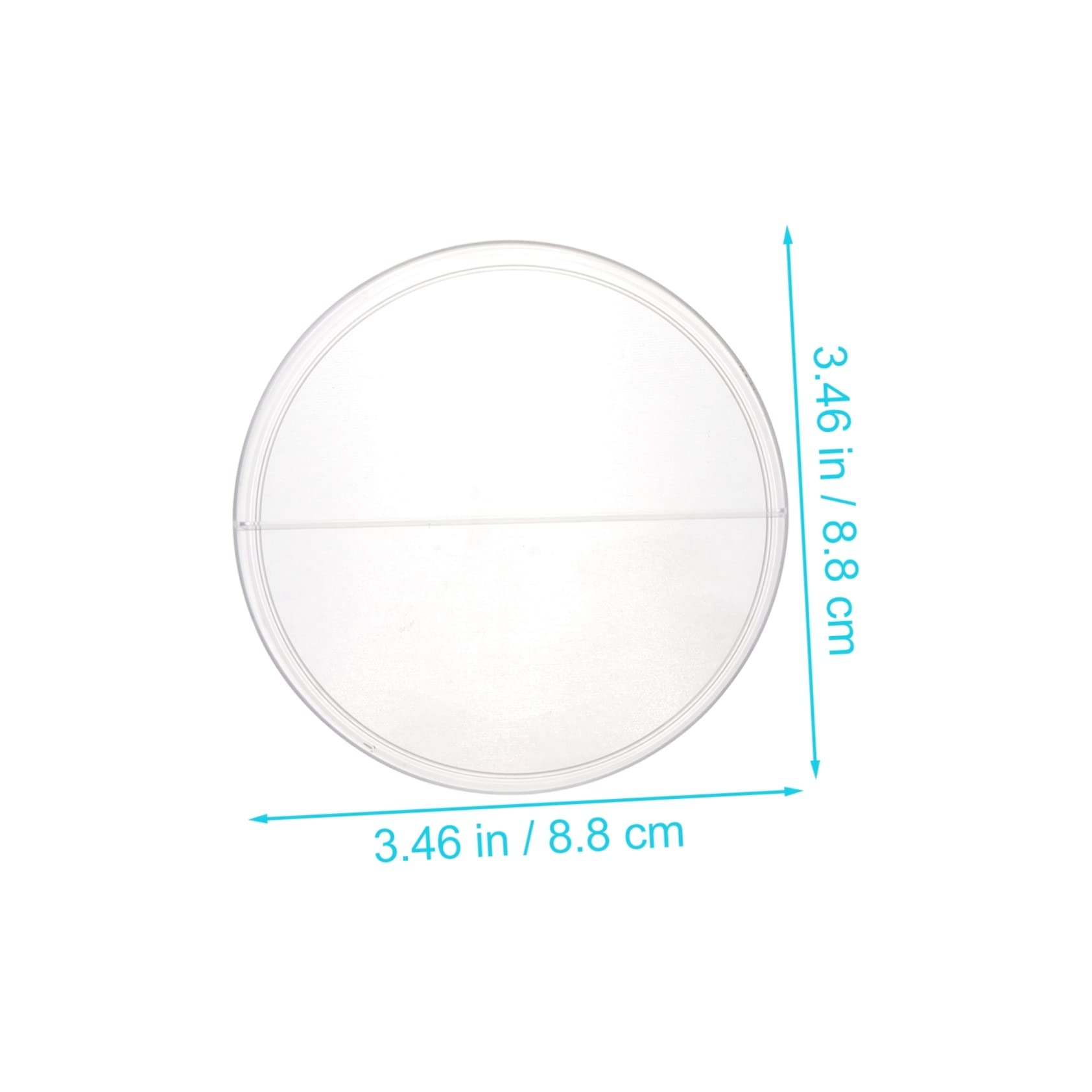 CIYODO 10pcs Petri Dish for Laboratory Compartments Petri Dish Agar Plates Science Petri Dish Plastic