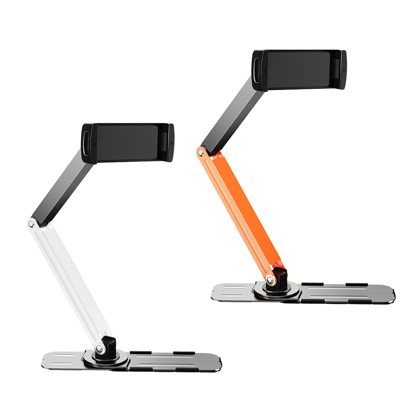 Soporte de pared para teléfono de escritorio, amplia compatibilidad, múltiple, ajuste flexible, construcción de metal para tabletas, configuración rápida, soporte de teléfono y tableta