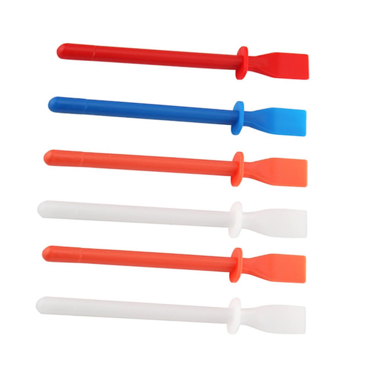 Toyvian 5 Spatole Per Colla In Makrolon Giallo - Raschietti Applicatori Per Fai Da Te, Pelle E Lavori Manuali, 13x6x0.2 Cm - 2