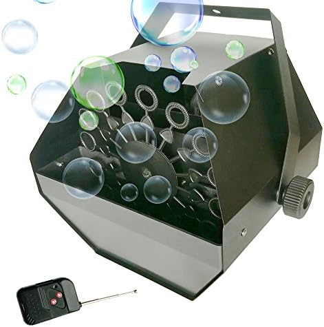 Professional Bubble Machine with Wireless Remote Control High Output bubble machines for parties, DJ, Festivals Portable Bubble Maker Machine