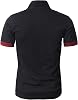 Men's Regular-Fit Cotton Pique Polo Shirt Short Sleeve Golf Polos